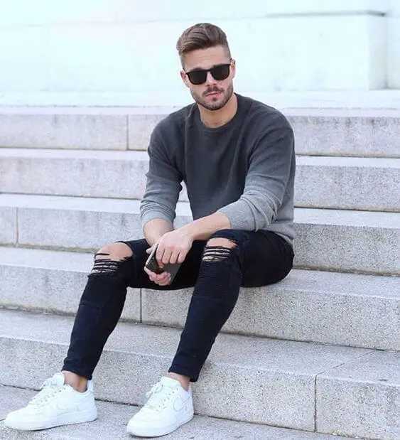 10 Coolest White Sneakers Style You Can Wear On Denim Jeans.