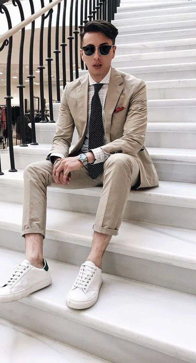 10 Ways to Team Up Suits With Sneakers