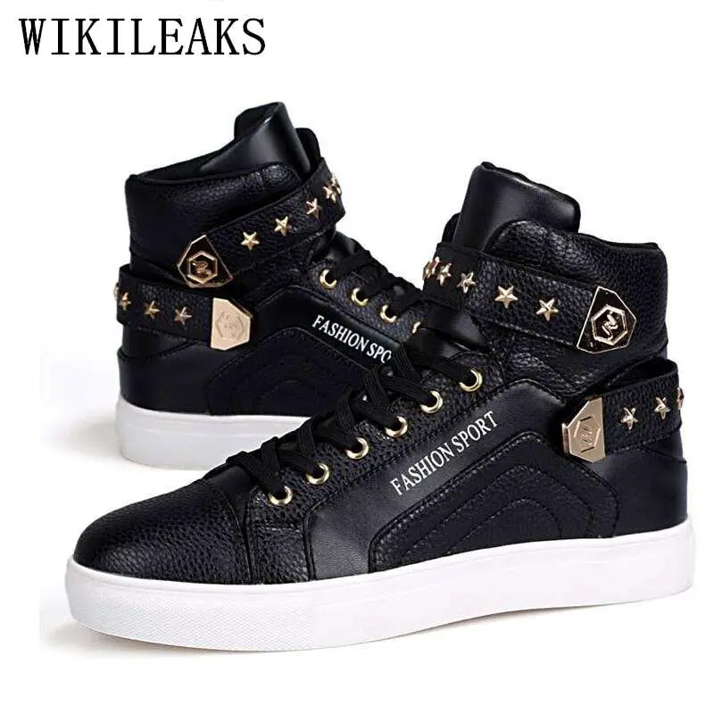 2018 spring high top star shoes men luxury brand sneakers white ...