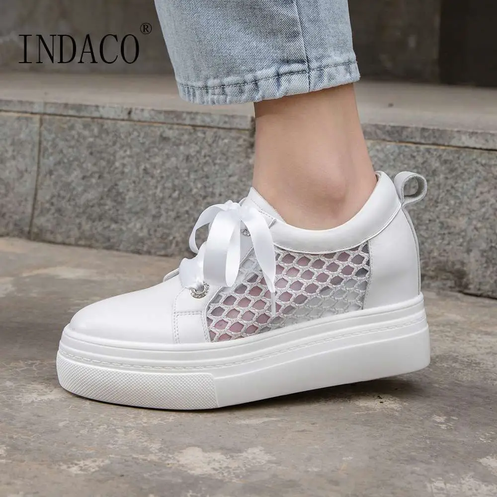 2019 Shoes Woman Leather Women White Platform Sneakers Designer Casual ...