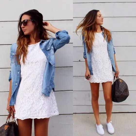 25 Ways To Wear Dresses With Sneakers 2022