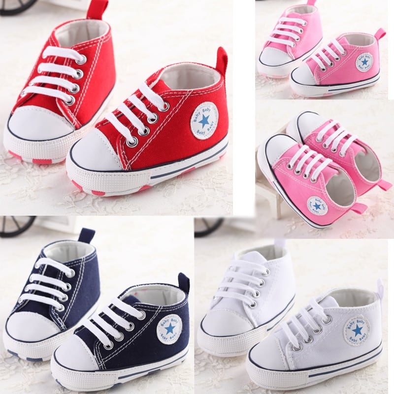 4 Color Infant Toddler Shoes Baby Boy Girl Shoes Soft Sole Crib Shoes ...