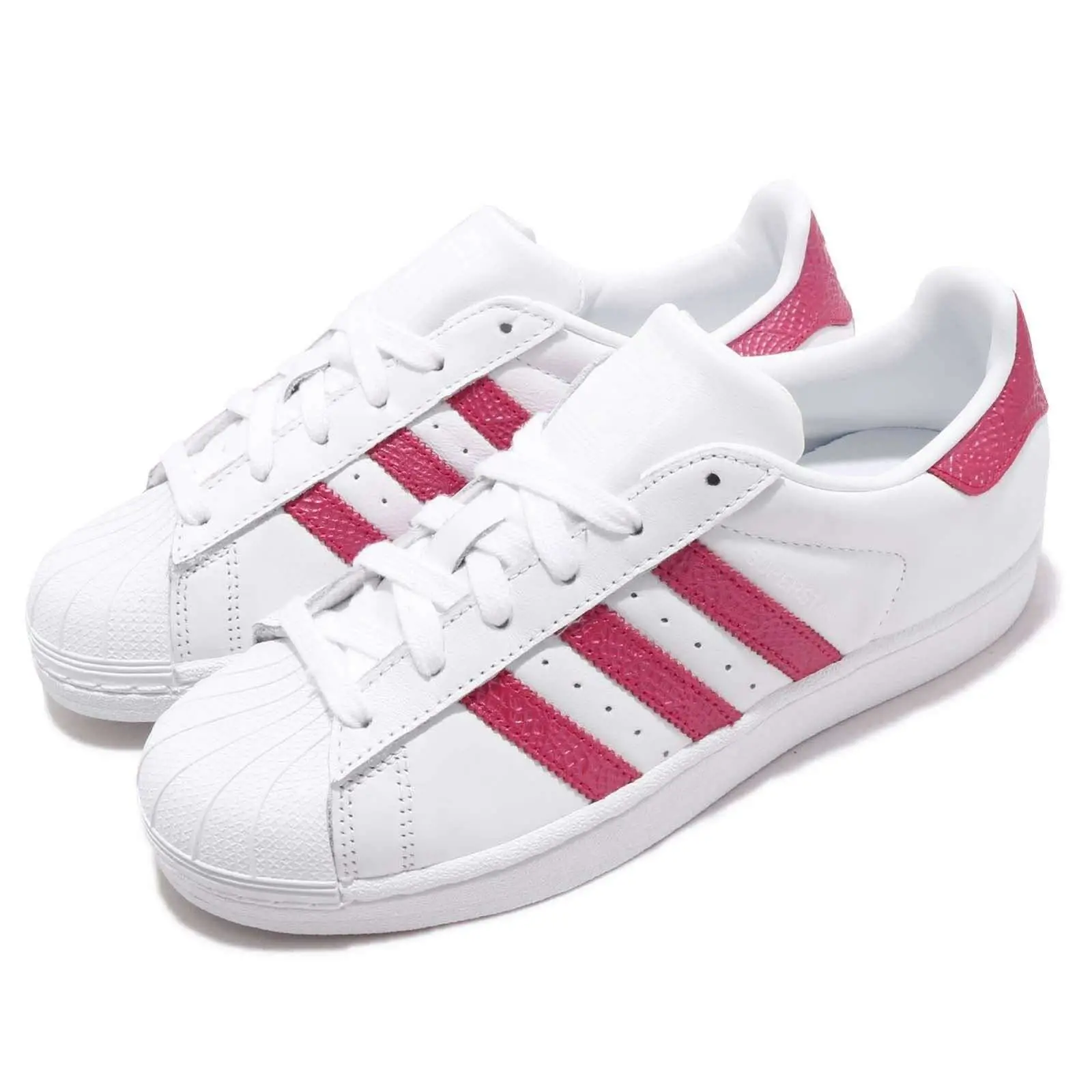 adidas Originals Superstar W White Pink Women Casual Shoes Sneakers ...