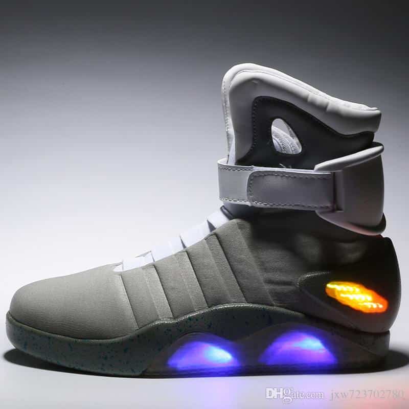 Air Mag Mens Lighting Mags Mens Shoes With LED Lights High Top Sneakers ...
