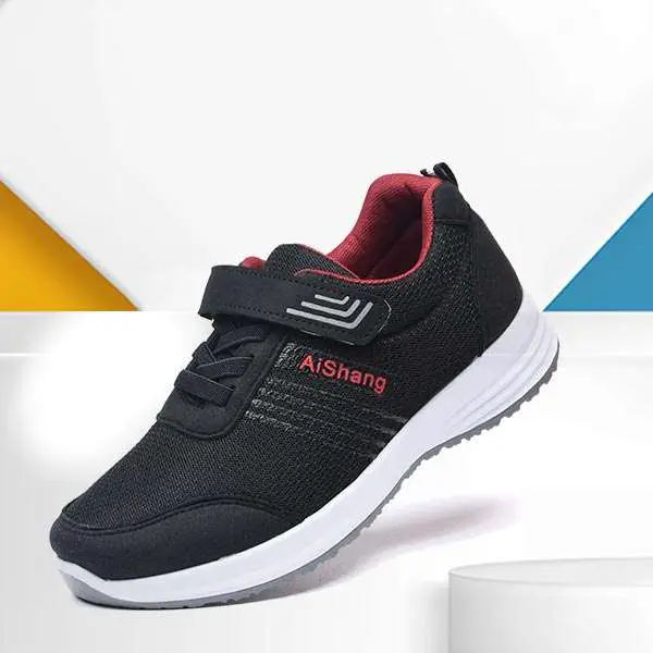 Breathable Velcro Laced Closure Women Sneakers