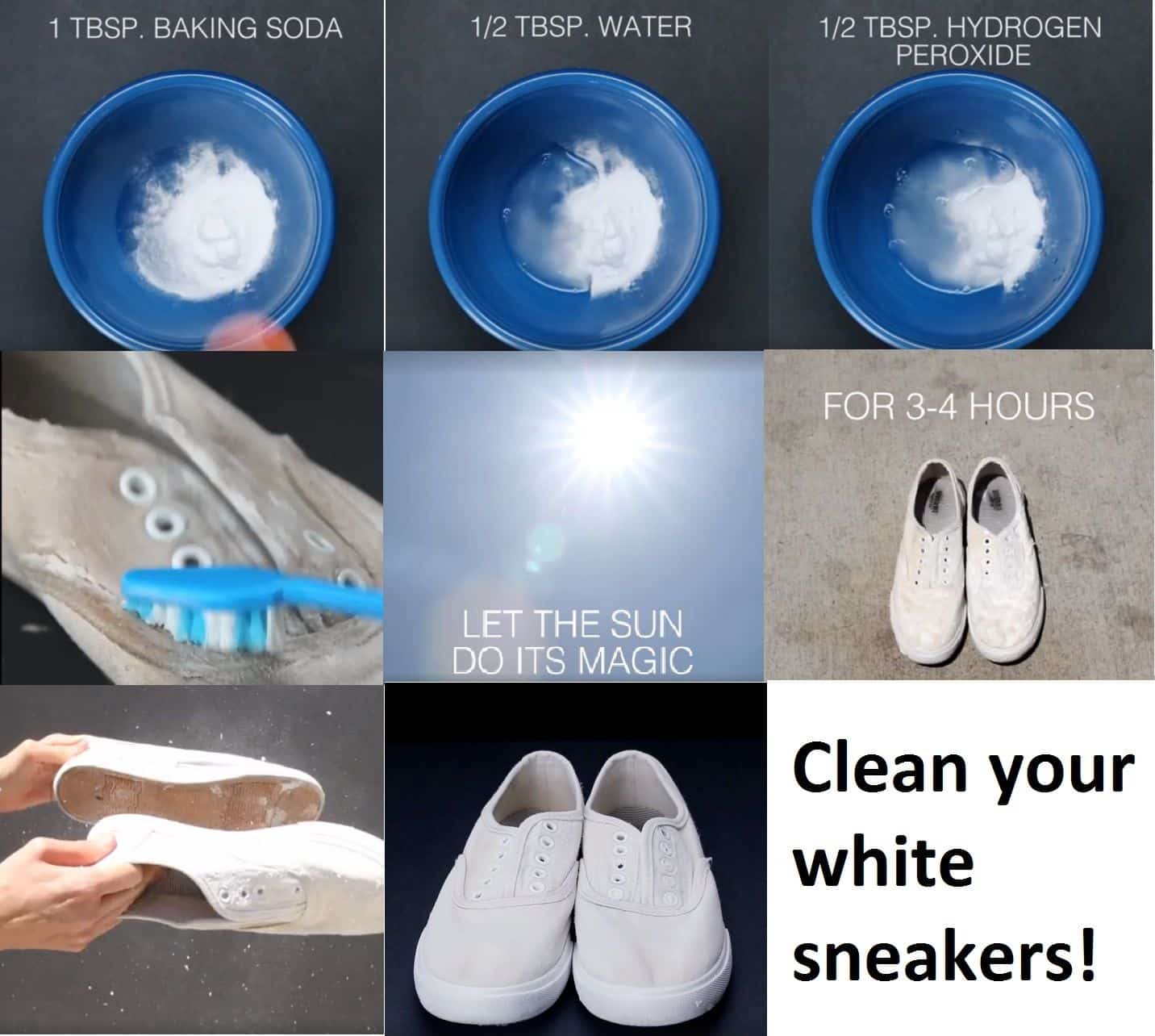 Clean White Leather Shoes Baking Soda