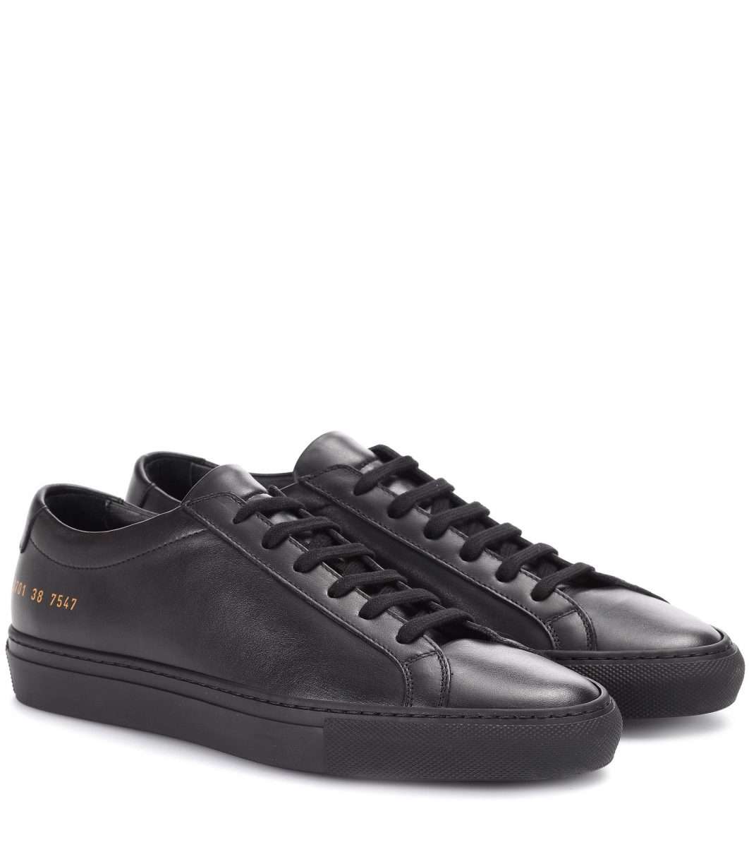 Common Projects Original Achilles Leather Sneakers in Black