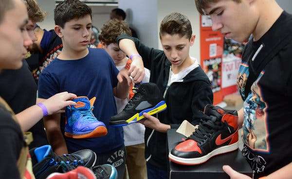 For Young Traders, a Market Where Air Jordans Are Blue Chips