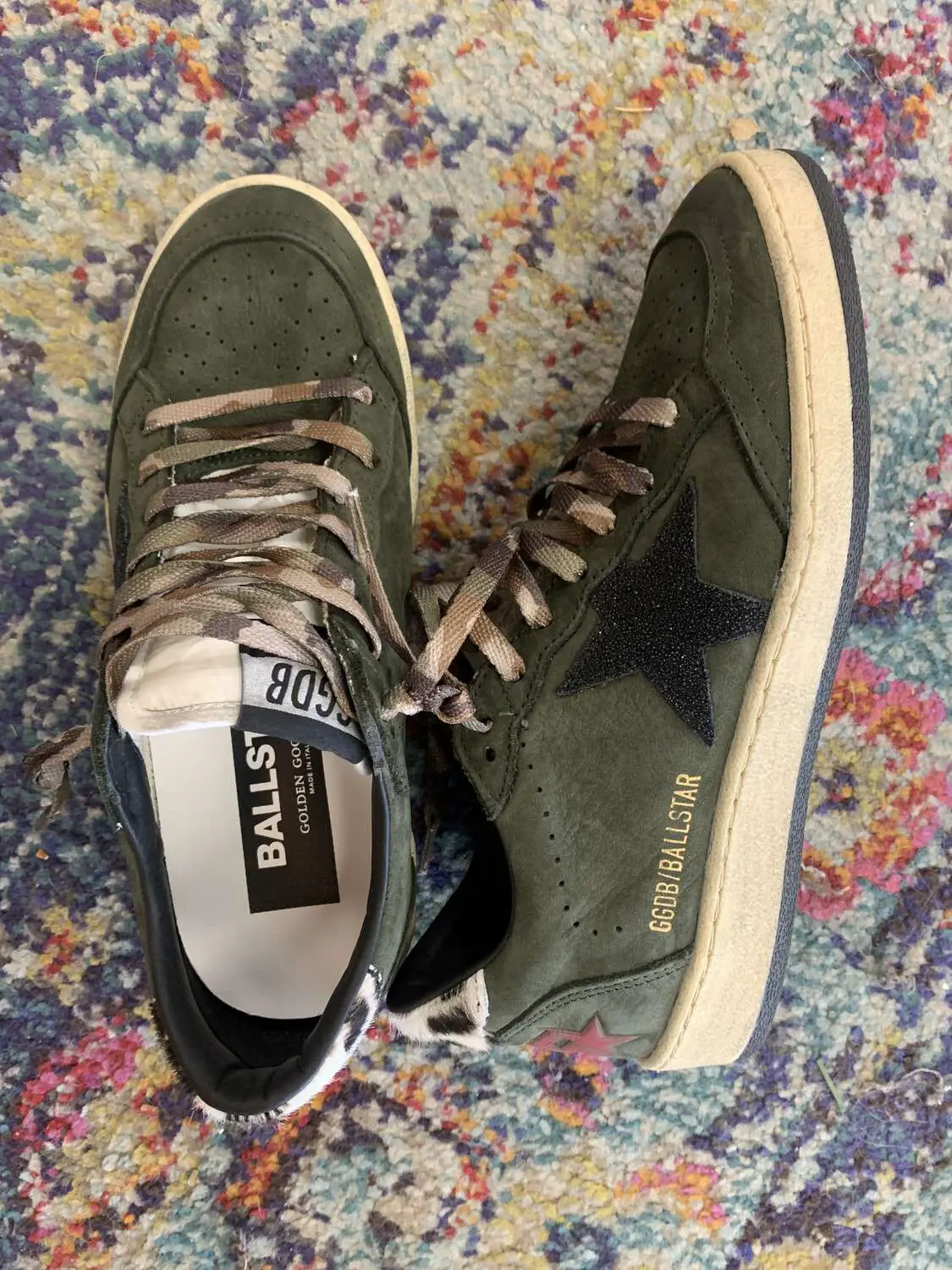 Golden Goose Olive Ball Star Sneakers
