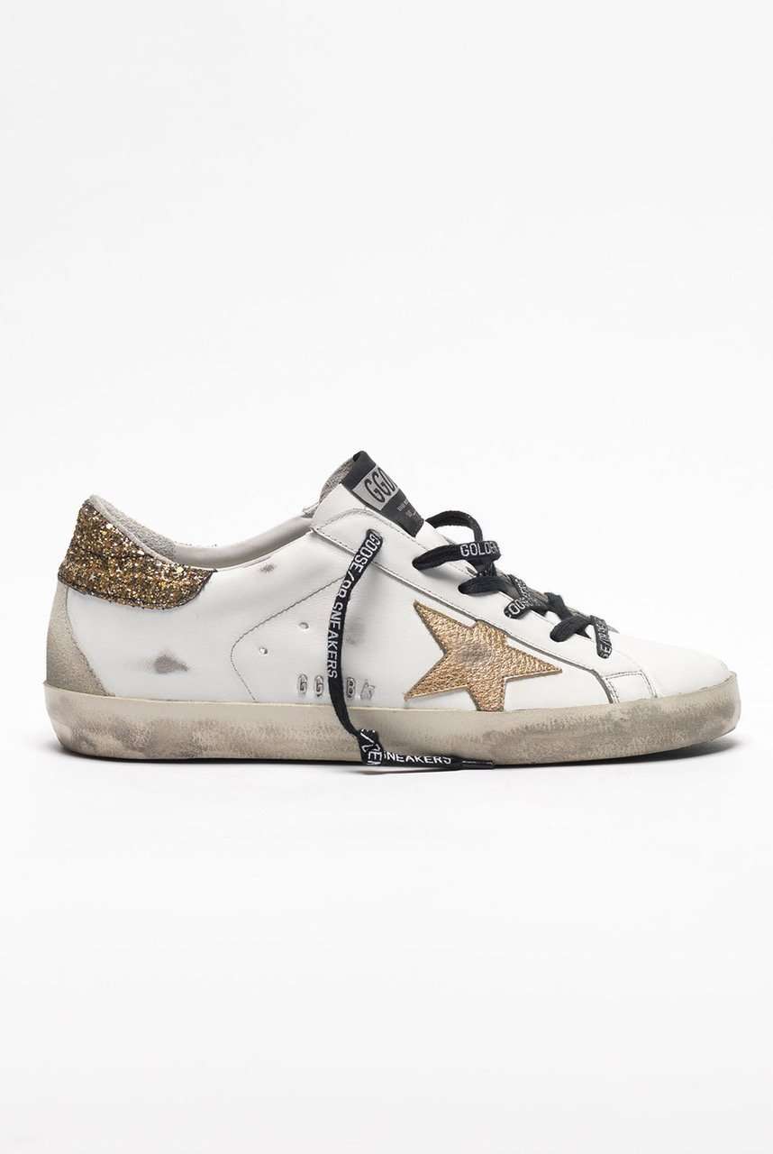 Golden Goose Superstar Leather Gold Coco Glitter Gold Star ...