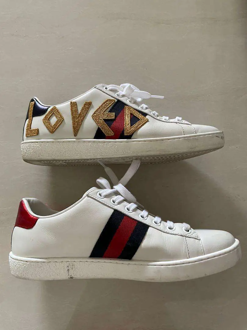 Gucci Ace Loved Sneakers size 36.5, Luxury, Sneakers ...