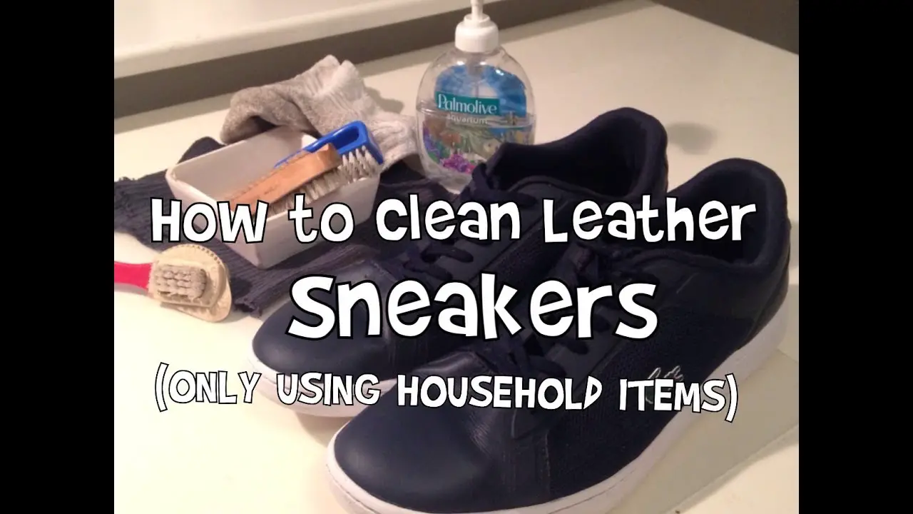 How to Clean Leather Sneakers!!! (ONLY Using Household Items)