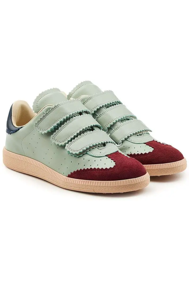 Isabel Marant Beth Leather Sneakers with Suede