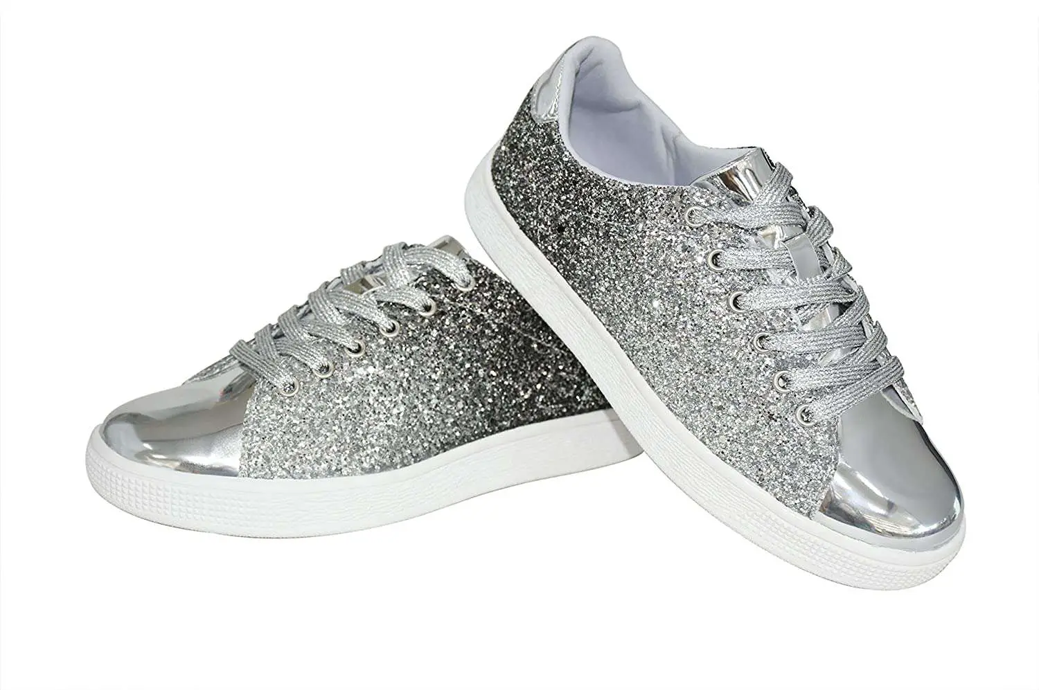 LUCKY STEP Glitter Sneakers Lace up