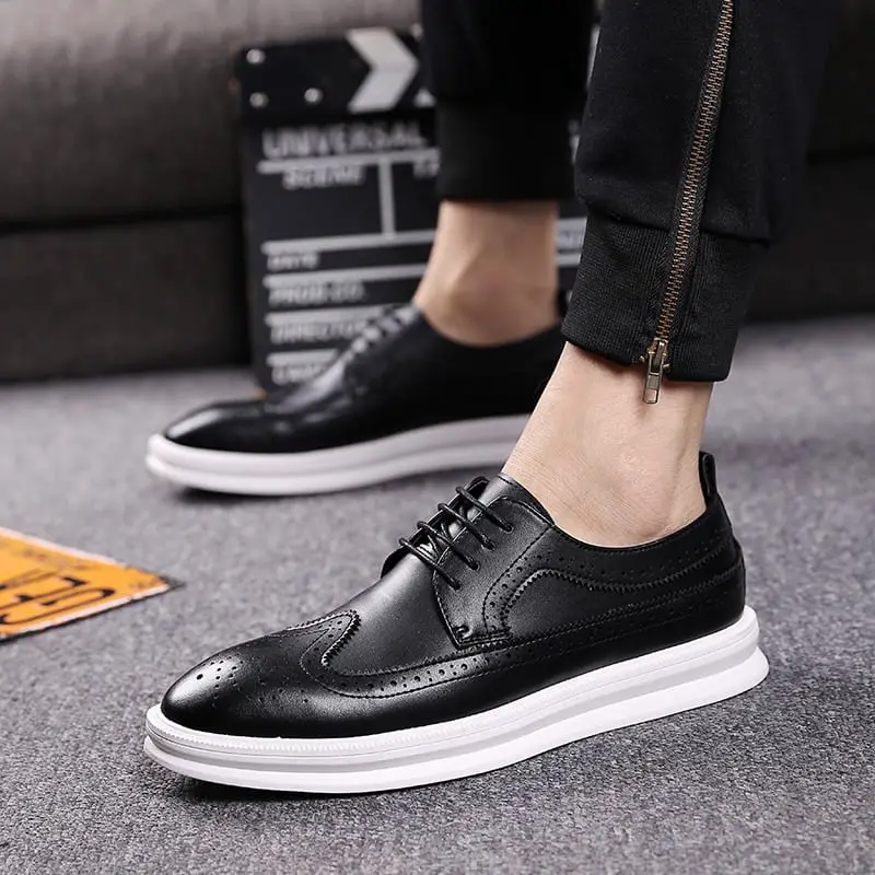 new arrival mens casual business office formal dress carved brogue ...