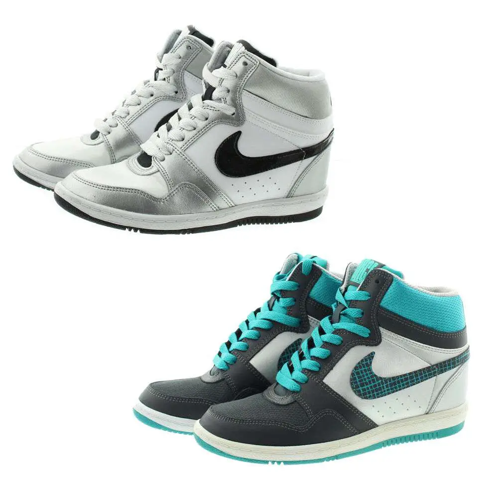Nike 629746 Womens Force Sky High Top Wedge Basketball Shoes Sneakers ...