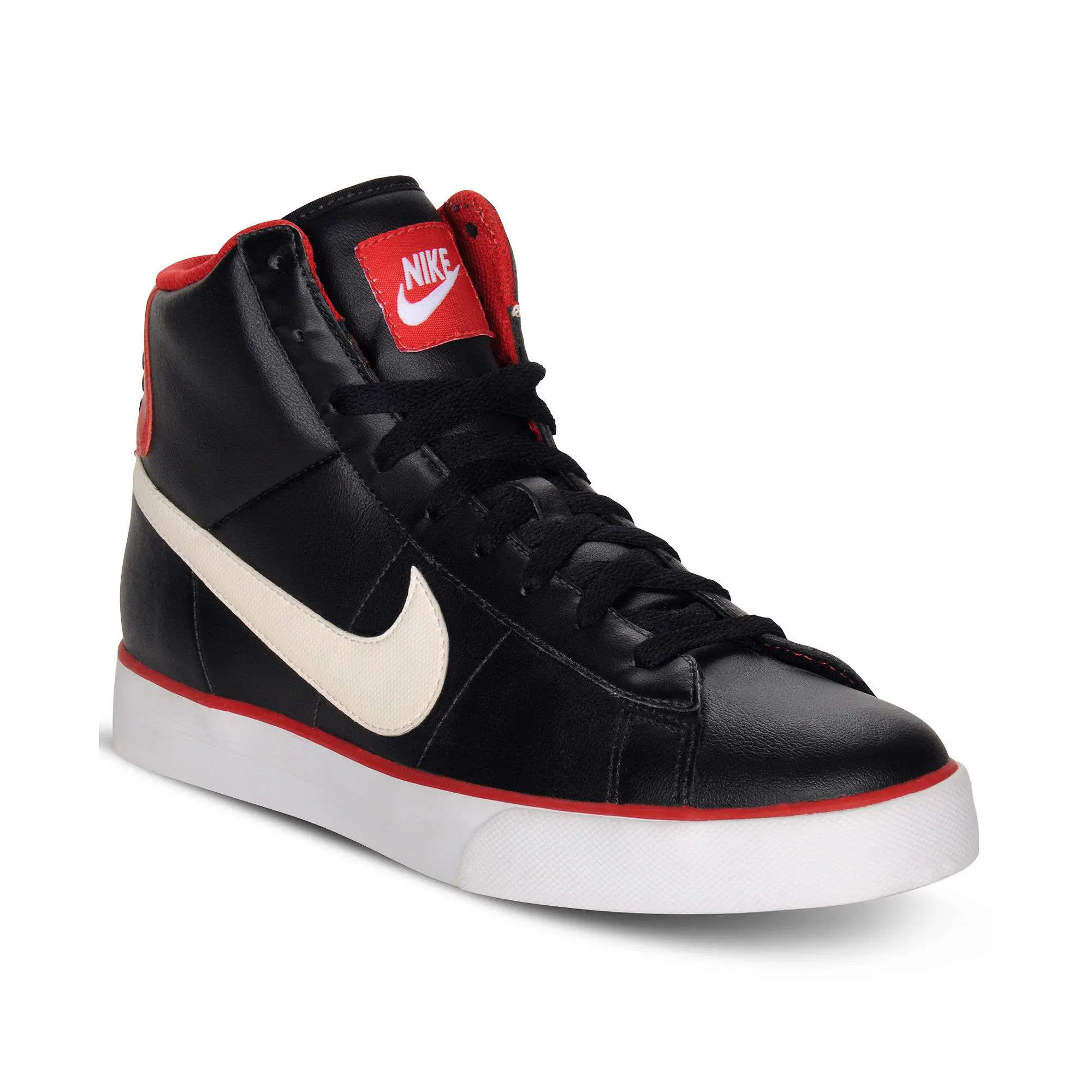 Nike Sweet Classic Leather High Top Sneakers in Black for ...