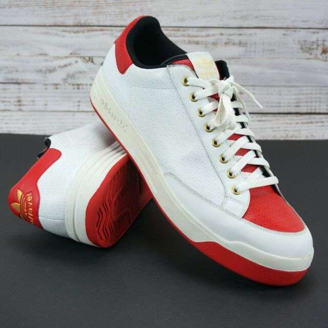 RARE 2008 adidas Rod Laver Tennis Shoes SNEAKERS Size 11 Red White ...