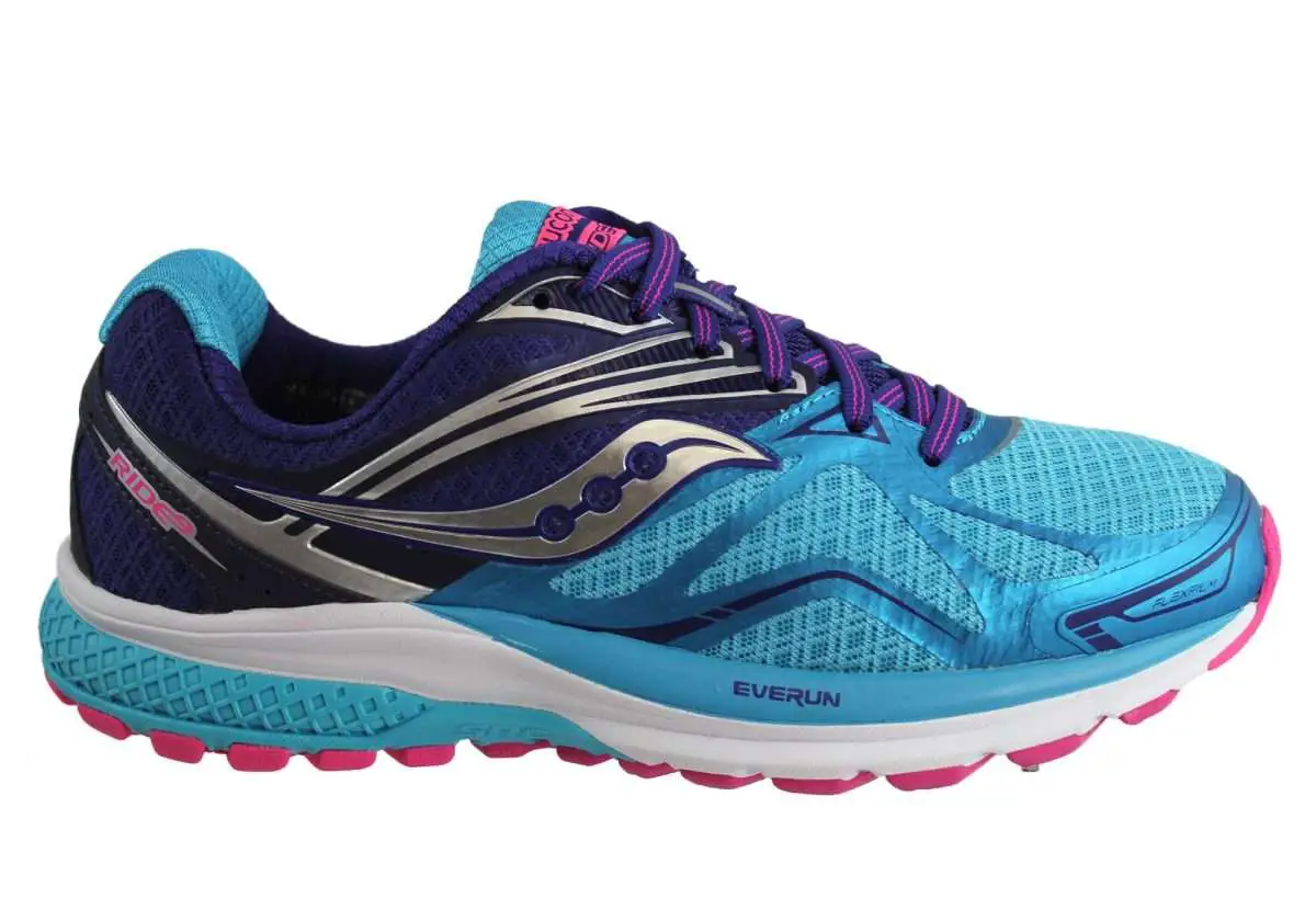 Saucony Ride 9 Womens Premium Cushioned (Wide Width) Running Shoes ...