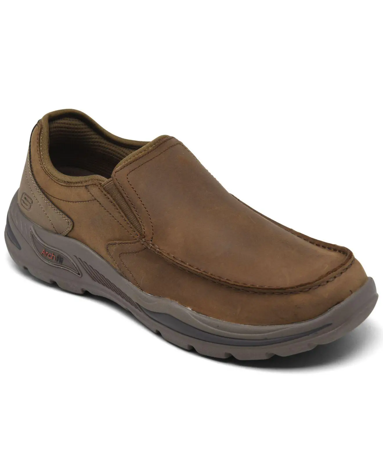 Skechers Leather Just Arch Support Slip