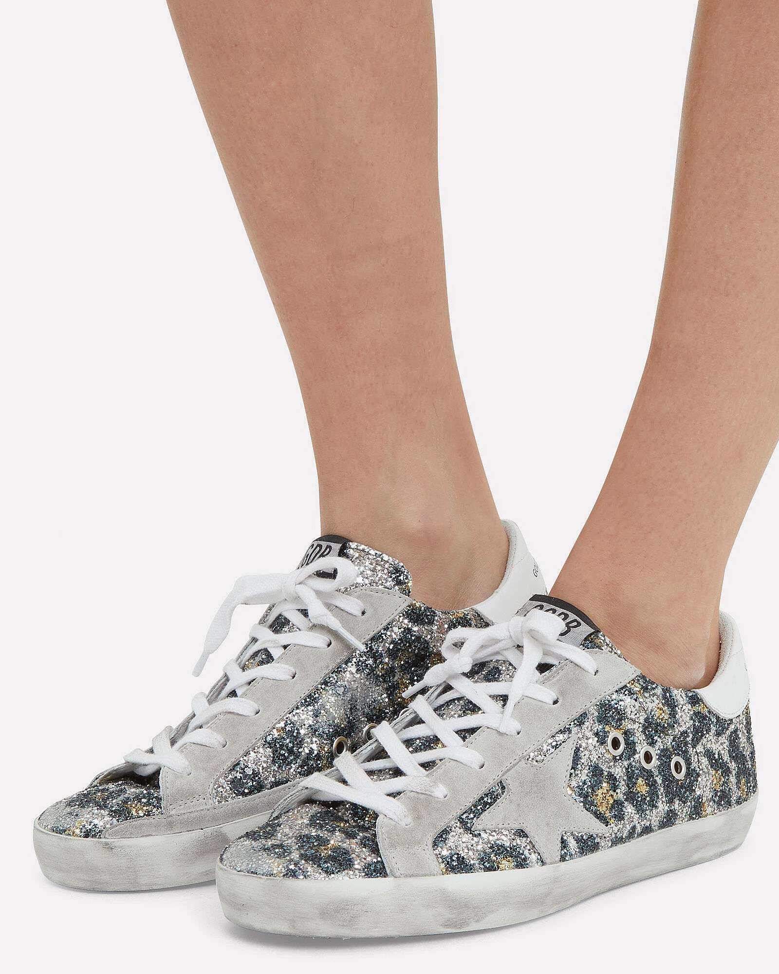 Superstar Glitter Leopard Sneakers