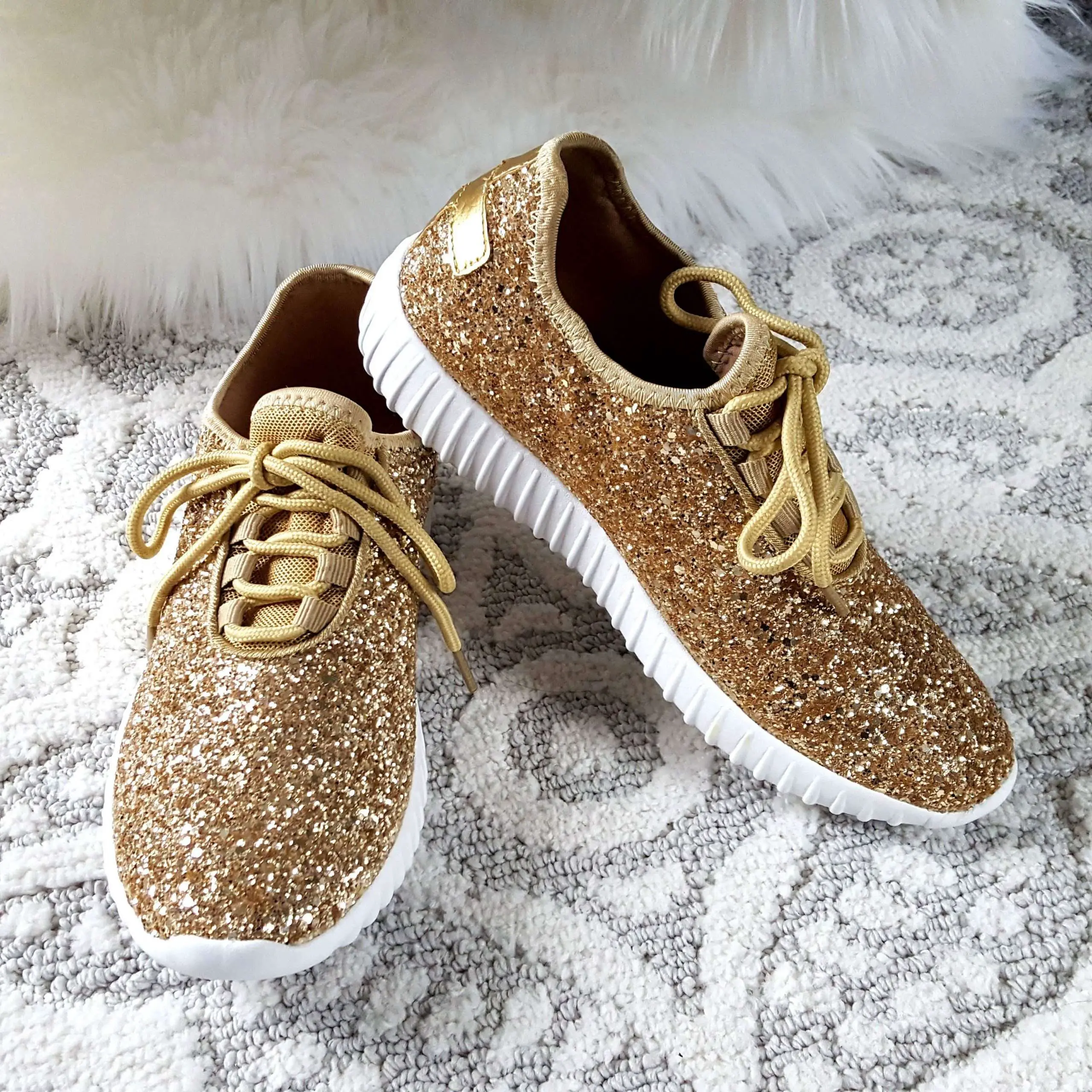 Touch of Glam Gold Sneakers