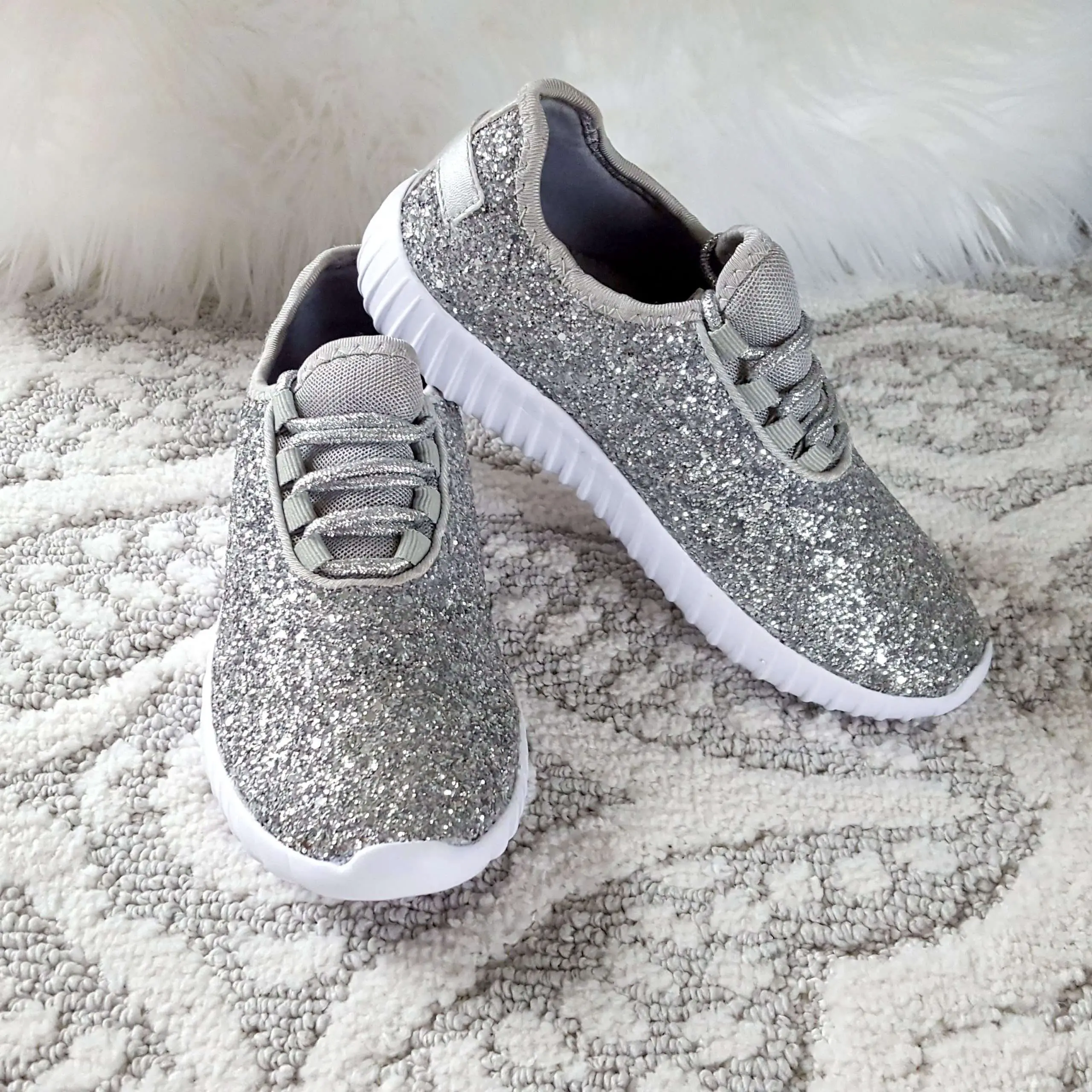 Touch of Glam Silver Sneakers