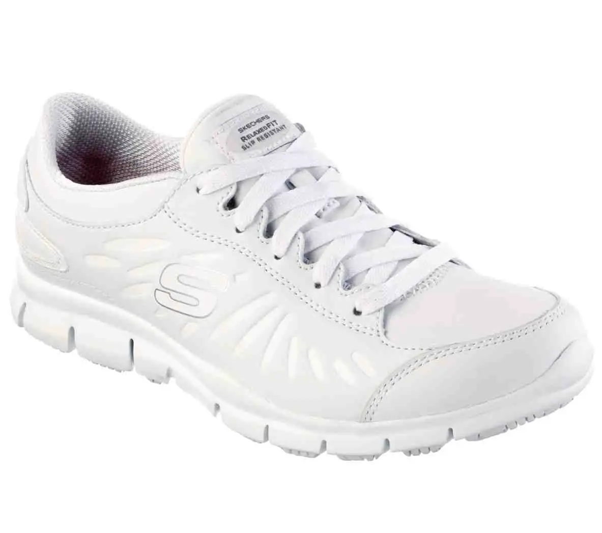 White Skechers Nursing Shoes