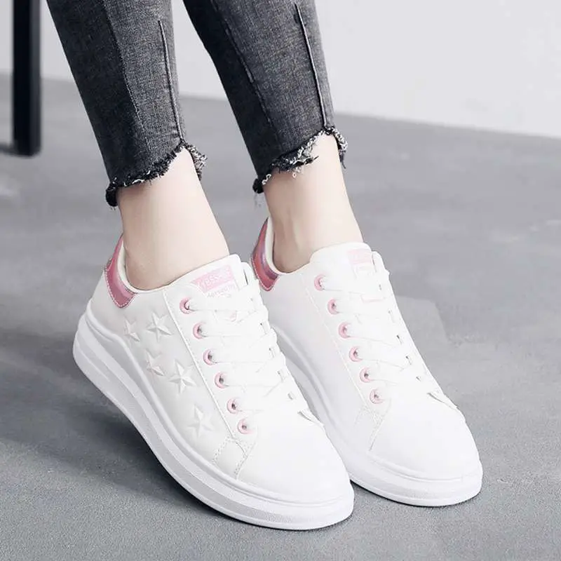 Women Sneakers 2019 Fashion New Designer White Shoes Women Chunky ...